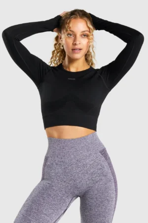 Flex Sports Long Sleeve Crop Top