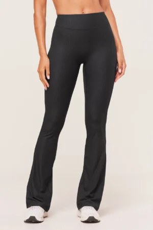 Ribbed Flared Legging