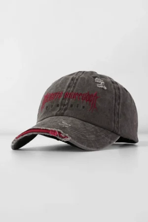 Naruto Washed Dad Hats - Akatsuki Red