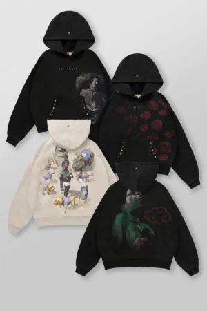 Naruto Stud Artwork Hoodies