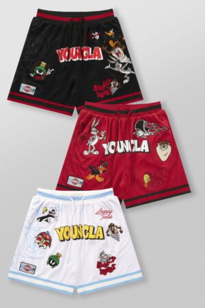 Looney Tunes Embroidered Patch Shorts